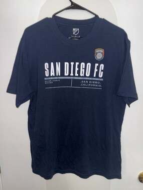 San Diego FC MLS Navy Blue Short Sleeve Graphic T-Shirt